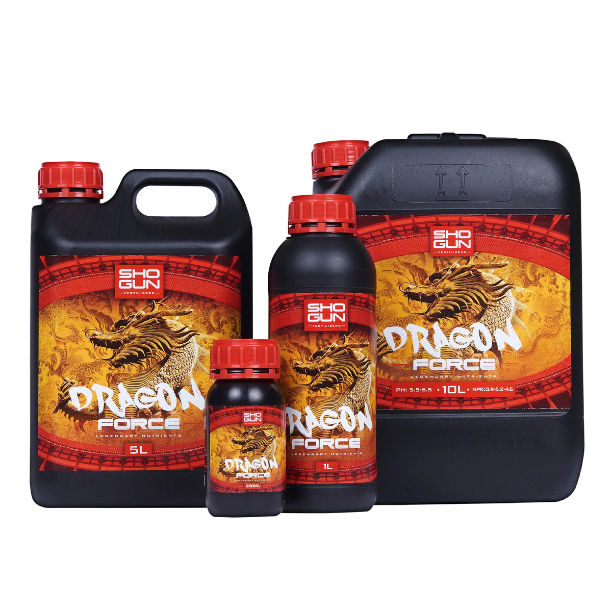 SHOGUN Dragon Force This fiery formula is the answer to huge yields. Usually, growth slows down in the final 2 weeks of