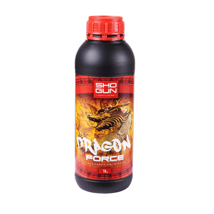 SHOGUN Dragon Force This fiery formula is the answer to huge yields. Usually, growth slows down in the final 2 weeks of