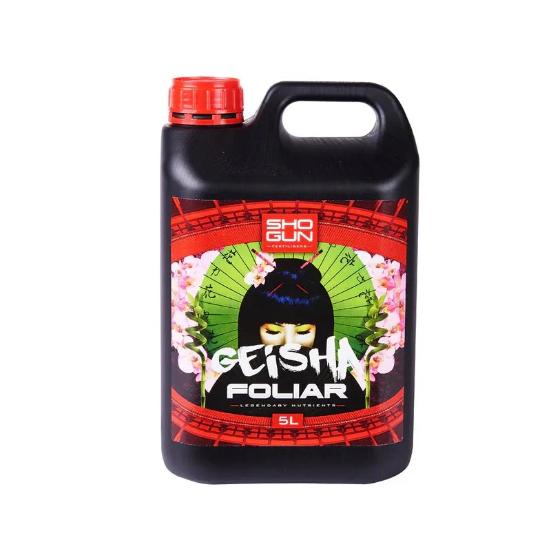 SHOGUN Geisha Geisha is a foliar booster that increases flowering sites by up to 5%. It’s also designed to dramatically