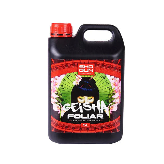 SHOGUN Geisha Geisha is a foliar booster that increases flowering sites by up to 5%. It’s also designed to dramatically