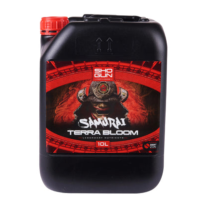 SHOGUN Samurai Terra Bloom SHOGUN Samurai Terra Bloom delivers fantastic results in the flowering stage. Pair with Terra