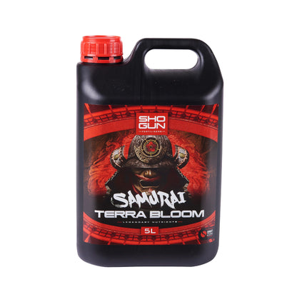 SHOGUN Samurai Terra Bloom SHOGUN Samurai Terra Bloom delivers fantastic results in the flowering stage. Pair with Terra