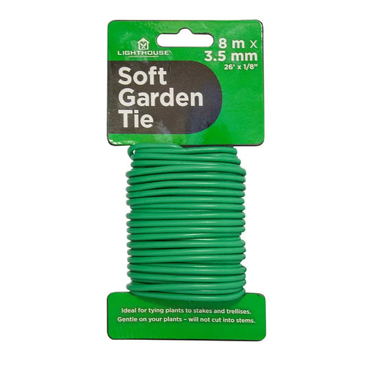 The Garden Soft Tie is ideal for tying plants to stakes and trellises. They are gentle on plants meaning they will not cut