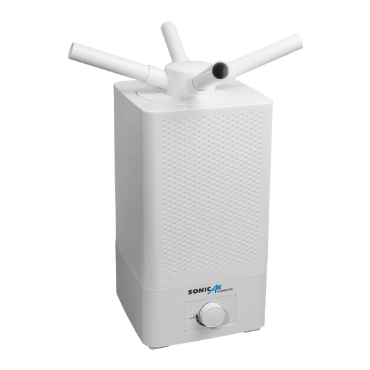 SonicAir Humidifier Control humidity with the affordable and reliable SonicAir Humidifier. Its large capacity 10 litre tank