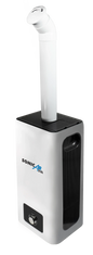 SonicAir 23L Humidifier with a 1440ml/hr max output, mechanical float-valve top-up and wheels for easy mobility.