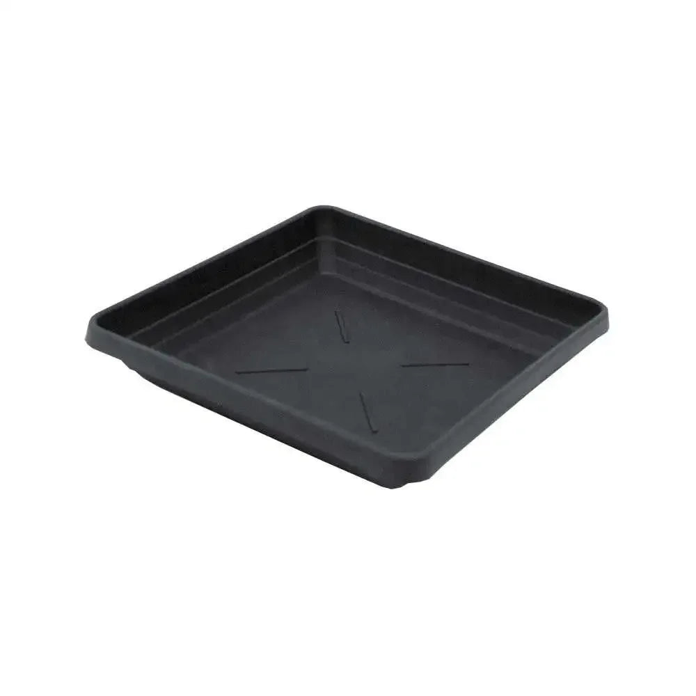 Heavy duty, reusable plastic trays suitable for a variety of pot sizes. Featuring a deep ridged base, these trays aid water