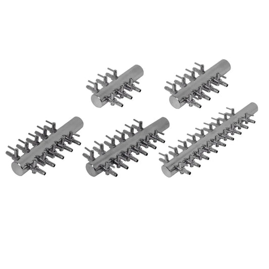 Steel and Plastic Air / Nutrient Multi-Outlet Manifold - 5 way steel - DiscountHydro.com - 7.00 - Pots & Trays > System Parts, Systems