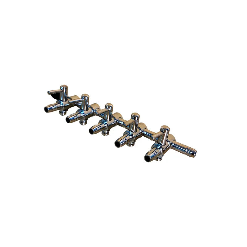 Steel and Plastic Air / Nutrient Multi-Outlet Manifold - 5 way steel - DiscountHydro.com - 7.00 - Pots & Trays > System Parts, Systems