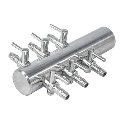 Steel and Plastic Air / Nutrient Multi-Outlet Manifold - 6 way steel - DiscountHydro.com - 7.50 - Pots & Trays > System Parts, Systems