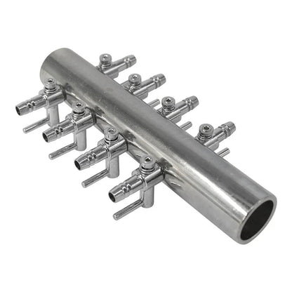 Steel and Plastic Air / Nutrient Multi-Outlet Manifold - 8 way steel - DiscountHydro.com - 8.50 - Pots & Trays > System Parts, Systems
