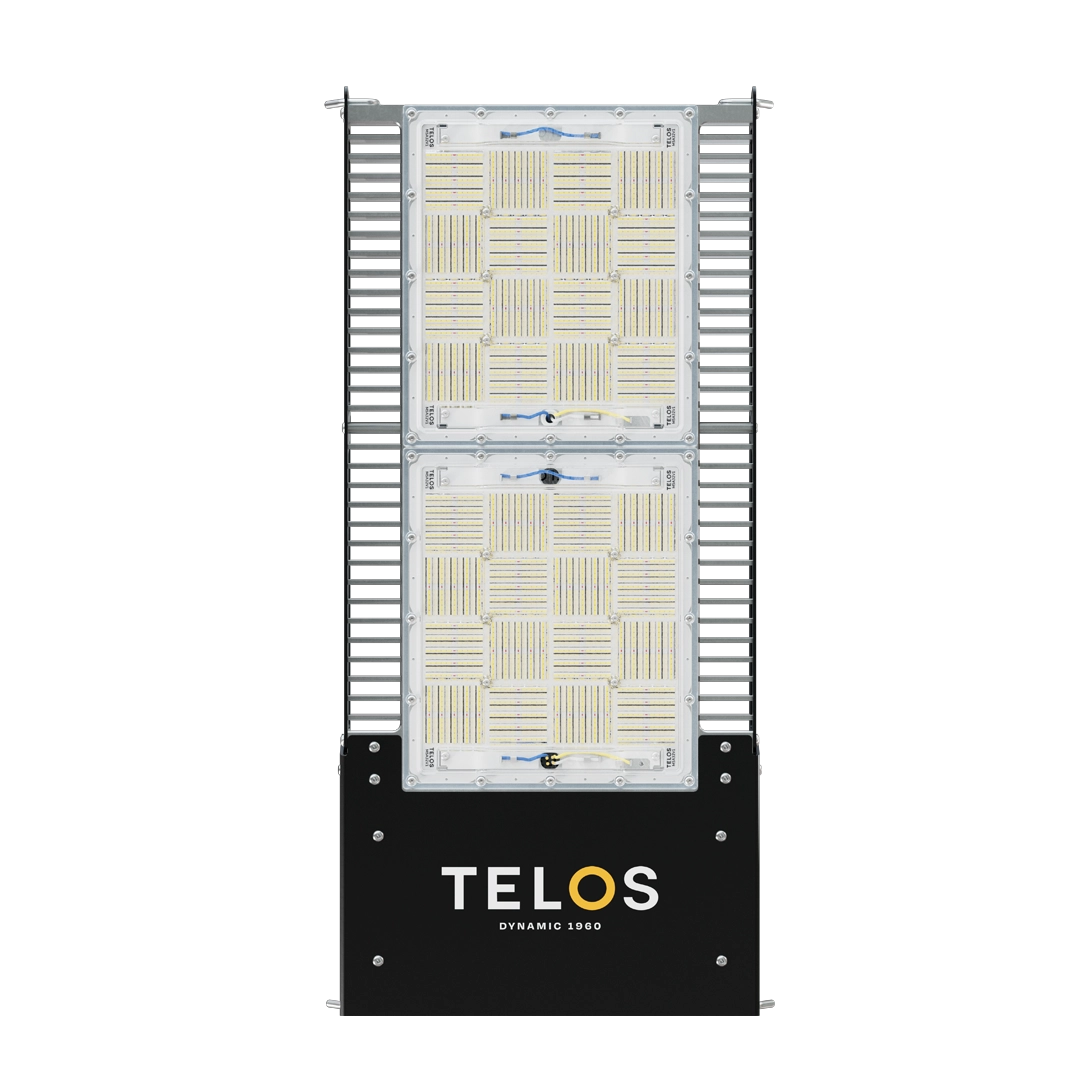 LED light panel with 'TELOS' branding on a white background TELOS Dynamic 1960
