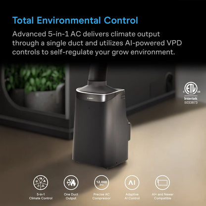PRE-ORDER Share:      AC Infinity Terraform 9 (UK Version Of Terraform 8) - All-In-One Grow Tent Climate Control A/C