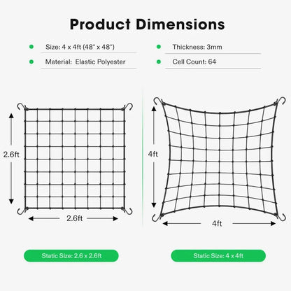 Trellis Netting Perfect for Climbing Plants, Vegetables, Fruits, and Flowers. Reusable and Versatile: Measuring 3mm in