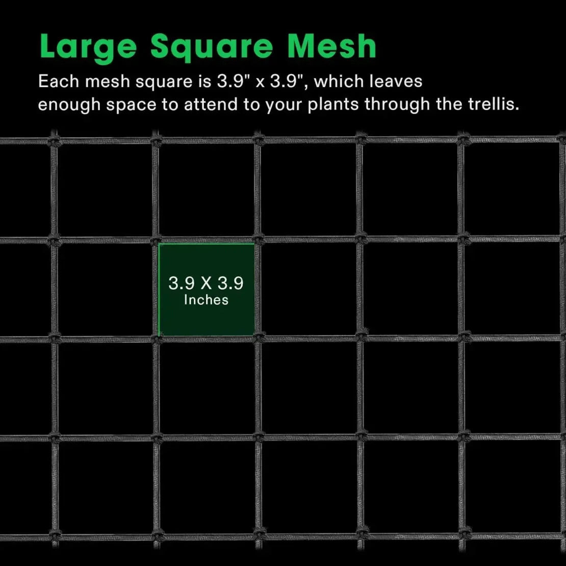 Trellis Netting Perfect for Climbing Plants, Vegetables, Fruits, and Flowers. Reusable and Versatile: Measuring 3mm in
