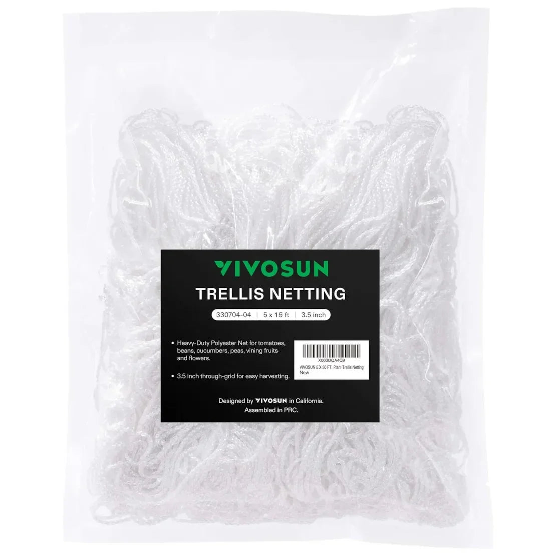 Trellis Netting Perfect for Climbing Plants, Vegetables, Fruits, and Flowers. Reusable and Versatile: Measuring 3mm in