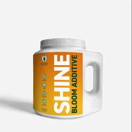 Veg Bloom - Shine Shine flowing additive SHINE is the ultimate flowering phase additive. Just add it to your reservoir