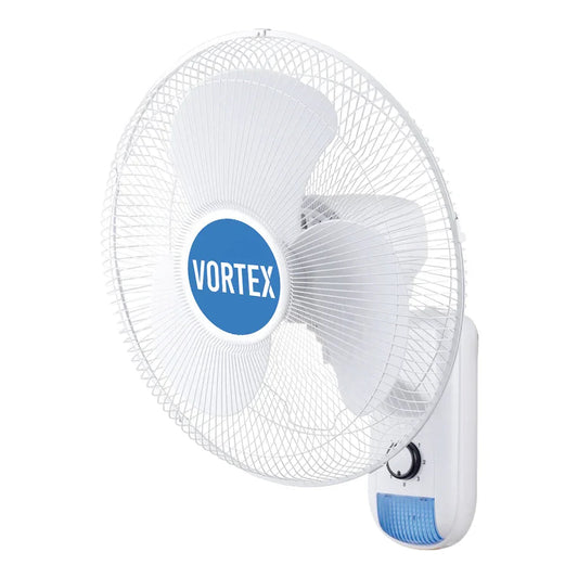 Vortex Wall Fan The Vortex Oscillating Wall Fan is a powerful air mover that is quiet whilst on and three-speed settings