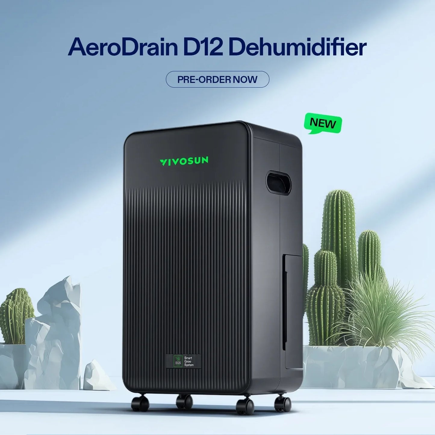 D12 AeroDrain Dehumidifier - Default Title - DiscountHydro.com - 285.00 - Environment Control > Dehumidifiers, Vivosun