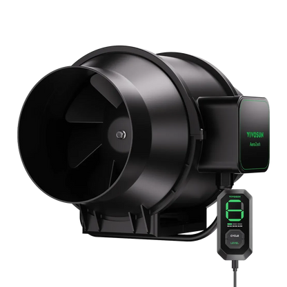 AeroZesh Inline EC Fan - S4 Inline EC Fan 4″ (353 m³/hr) + E12 Controller - DiscountHydro.com - 88.00 - Fans & Filters > Fan Controllers, Fans & Filters > Inline / Intake Fans, Vivosun