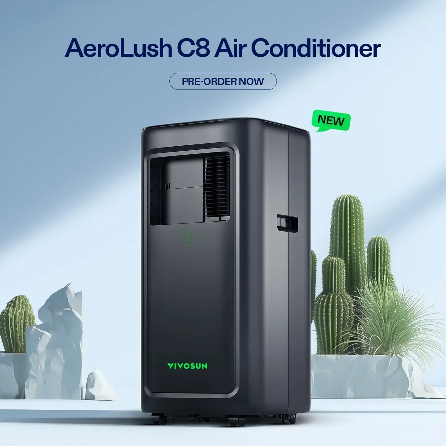 AeroLUSH C08 AirConditioner - Default Title - DiscountHydro.com - 645.00 - Environment Control, Environment Control > Humidifiers, Environment Control > Thermometers & Hygrometers, Vivosun