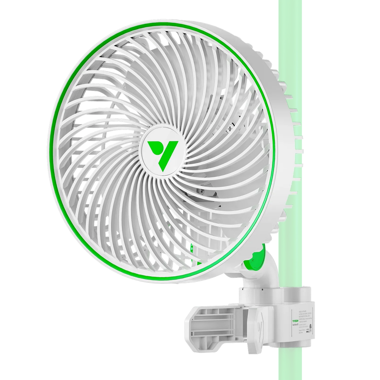 VIVOSUN AeroWave E6 WHITE 6″ EC Clip Fan – SINGLE Pack