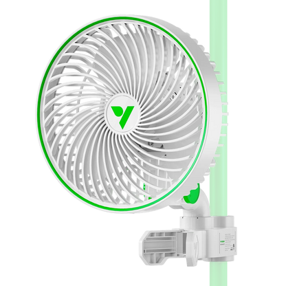 VIVOSUN AeroWave E6 WHITE 6″ EC Clip Fan – SINGLE Pack