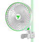 VIVOSUN AeroWave E6 WHITE 6″ EC Clip Fan – SINGLE Pack