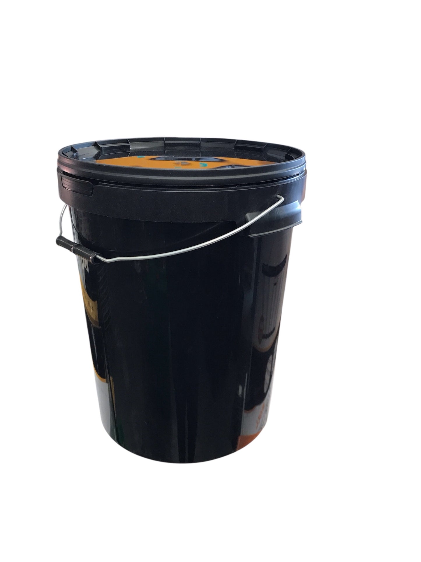 20L Bucket - Black with Lid image 0
