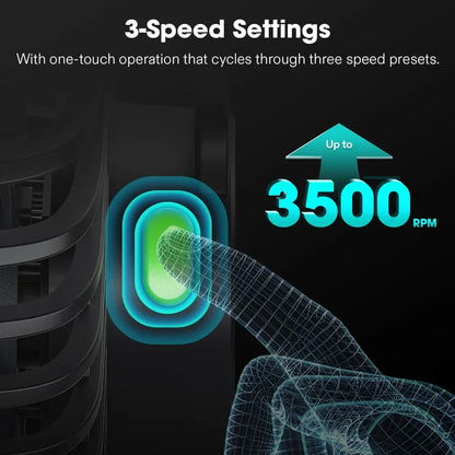 AeroWave Fan - D4 EC Clip Fan - 4" (USB) Black - DiscountHydro.com - 18.99 - Fans & Filters > Circulations Fans, Vivosun