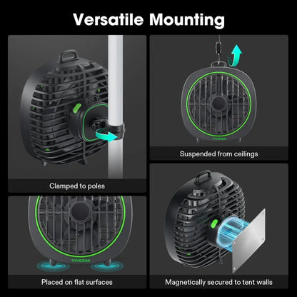 AeroWave Fan - D4 EC Clip Fan - 4" (USB) Black - DiscountHydro.com - 18.99 - Fans & Filters > Circulations Fans, Vivosun