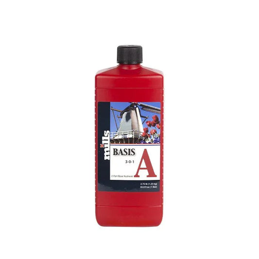 Mills Basis A - 1 Litre - DiscountHydro.com - 11.99 - Mills, Nutrients & Additives > A B