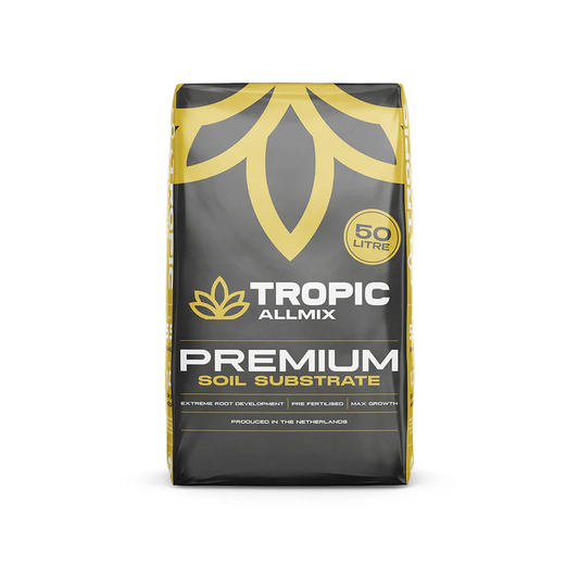 Tropic Allmix Premium Soil Substrate packaging on a white background