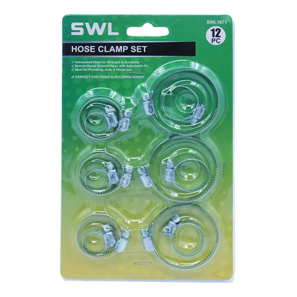 Hose Clamp / Jubilee Clip Set (x12) - Default Title - DiscountHydro.com - 3.99 - Tools and Accessories