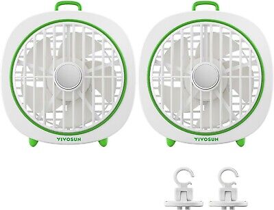 AeroWave D4 Clip Fan 4″ – USB TWIN WHITE