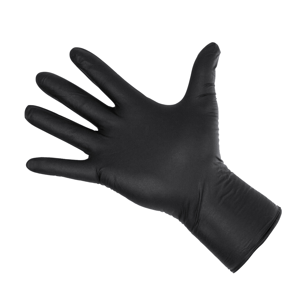 Black glove on a white background